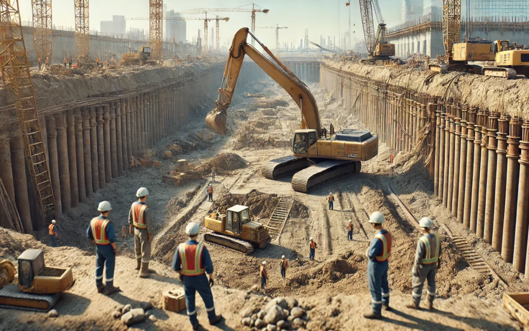 Scavo per fondamenta a Chiavenna